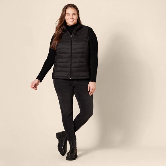 Womens Lightweight Water-Resistant Packable Puffer Vest - Picture 8 of 8